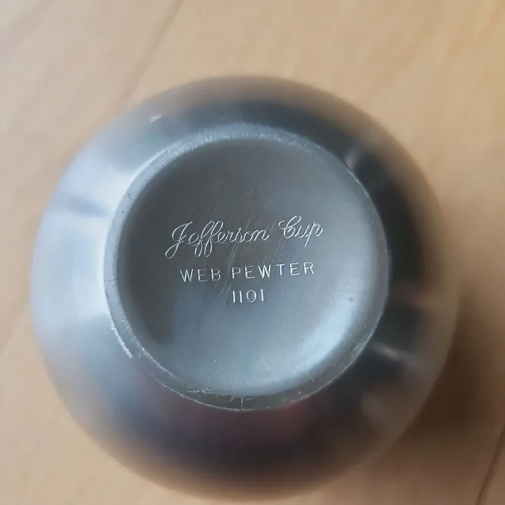 JEFFERSON CUP,‎ WEB pewter #1101